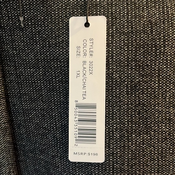 Women’s Romimona Black and White Hooded Cardigan Sweater Jacket NWT 1 XL - Picture 4 of 16